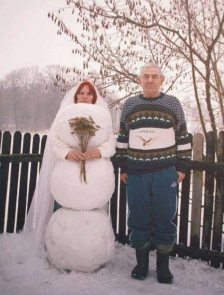 Фотографии самых смешных свадебных платьев