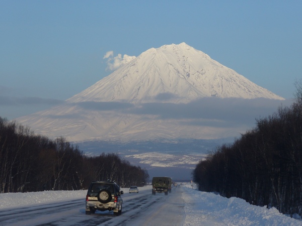Камчатка Елизово зима