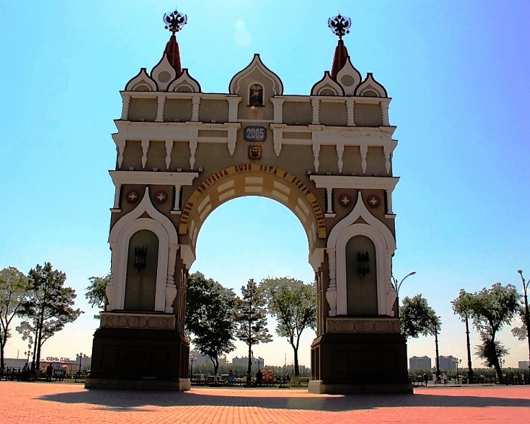 Благовещенск арка рисунок