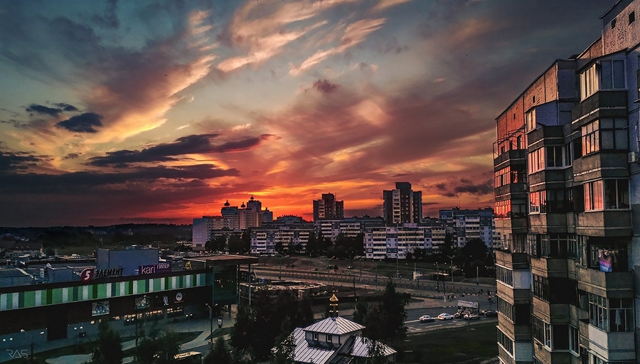 Фото Заката В Городе