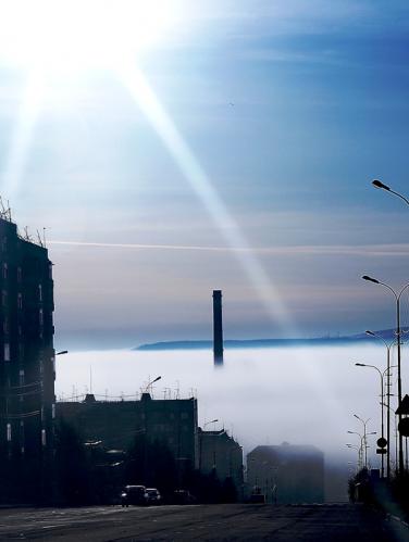 Город просыпается