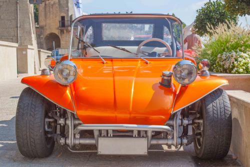 Vintage orange car