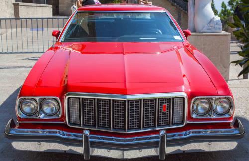 Vintage red car