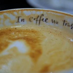 : in coffee we trust